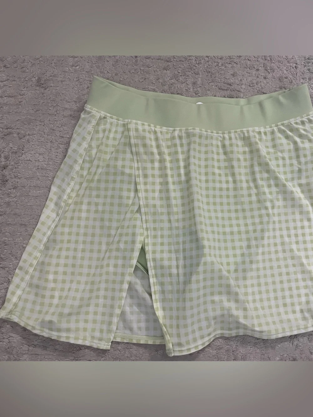 Alo Checkered Gingham Skirt